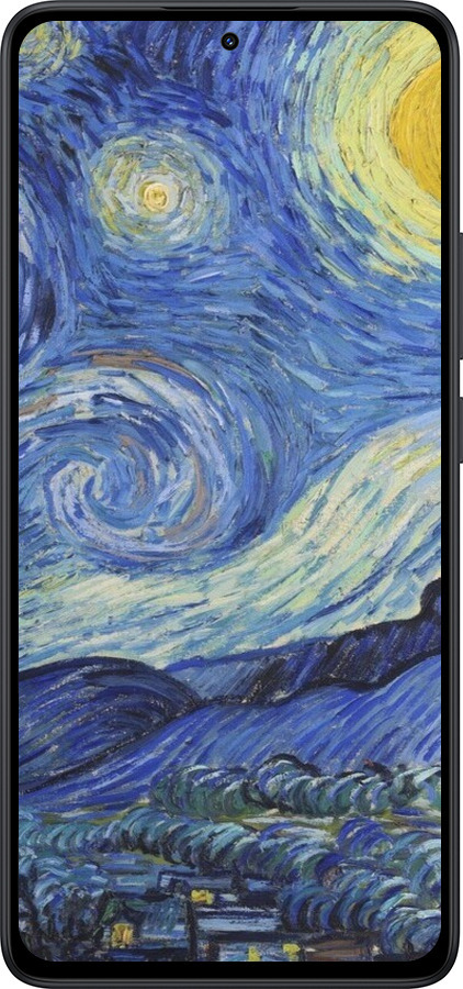 Силіконовий чехол «Зоряна ніч» Вінсента Ван Гога для Xiaomi Redmi Note 14 5G - 6433u-3811 изображение 