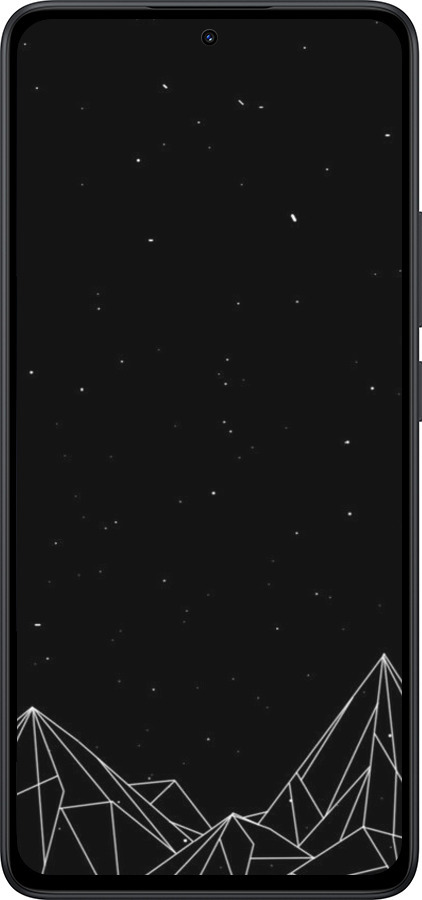 Силіконовий чехол Чорно білі абстрактні гори для Xiaomi Redmi Note 14 5G - 6437u-3811 изображение 