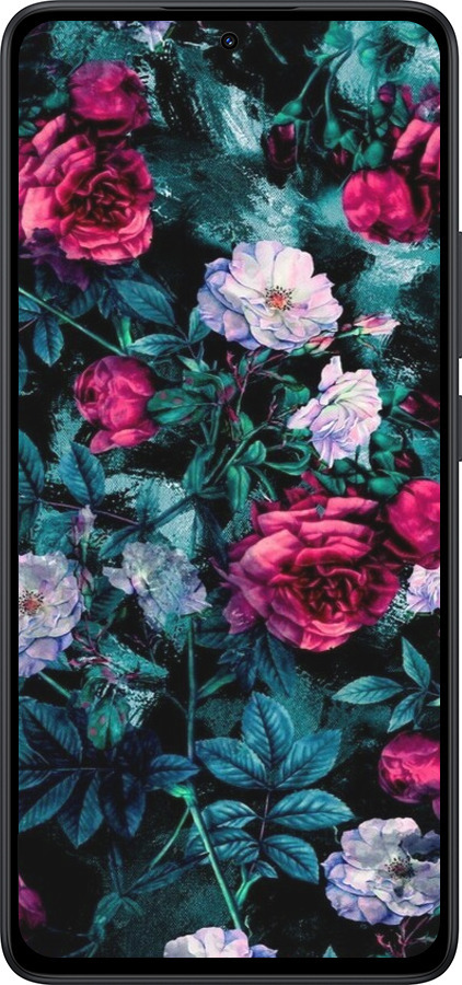 Силіконовий чехол Сад та троянди для Xiaomi Redmi Note 14 5G - 6483u-3811 изображение 