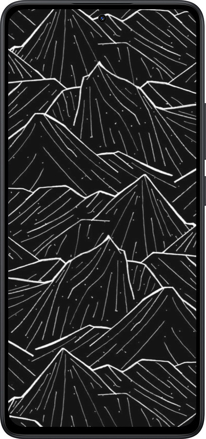Силіконовий чехол Із зображенням Темних гір для Xiaomi Redmi Note 14 5G - 6489u-3811 изображение 