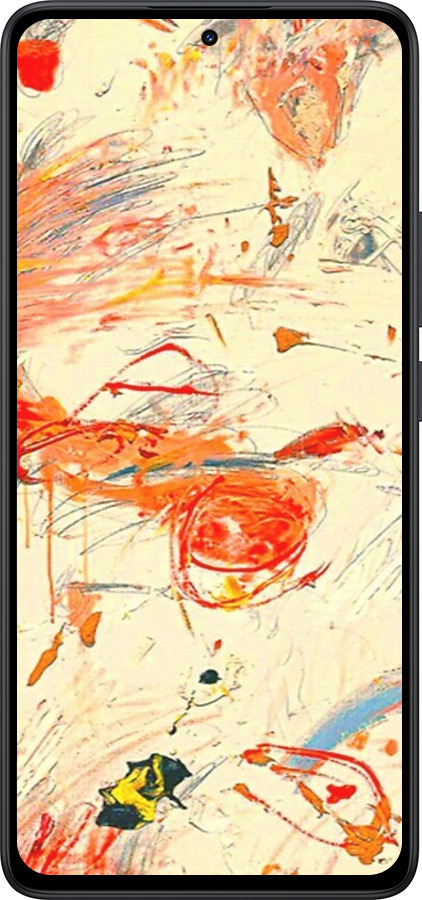 Силиконовый чехол Динамичная картина с хаотичными мазками для Xiaomi Redmi Note 14 5G - 6540u-3811 изображение 