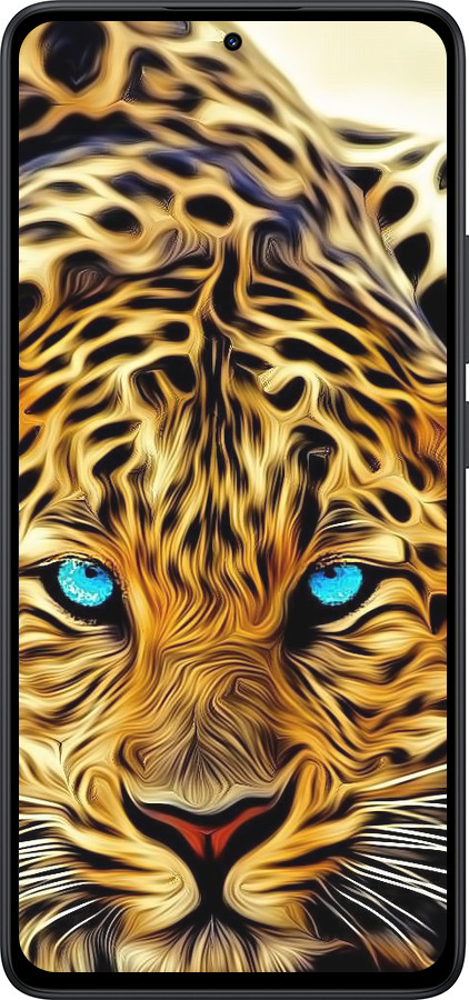 Силиконовый чехол Леопард для Xiaomi Redmi Note 14 5G - 6611u-3811 изображение 