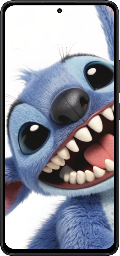 Силиконовый чехол Стич для Xiaomi Redmi Note 14 5G - 6684u-3811 изображение 