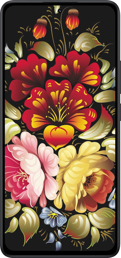 Силіконовий чехол Хохлома 6 для Xiaomi Redmi Note 14 5G - 829u-3811 изображение 