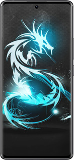 TPU чехол Бело-голубой огненный дракон для Xiaomi Redmi Note 14 Pro 4G - 113b-3808 изображение 