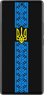 TPU чехол Тризуб в вышиванке для Xiaomi Redmi Note 14 Pro 4G - 1158b-3808 изображение 