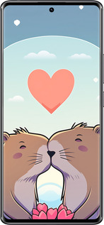 TPU чехол Капибара любовь для Xiaomi Redmi Note 14 Pro 4G - 6027b-3808 изображение 