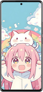 TPU чехол Девочка аниме радуга для Xiaomi Redmi Note 14 Pro 4G - 6304b-3808 изображение 