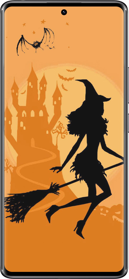 TPU чехол Ведьма на метле для Xiaomi Redmi Note 14 Pro 4G - 1184b-3808 изображение 