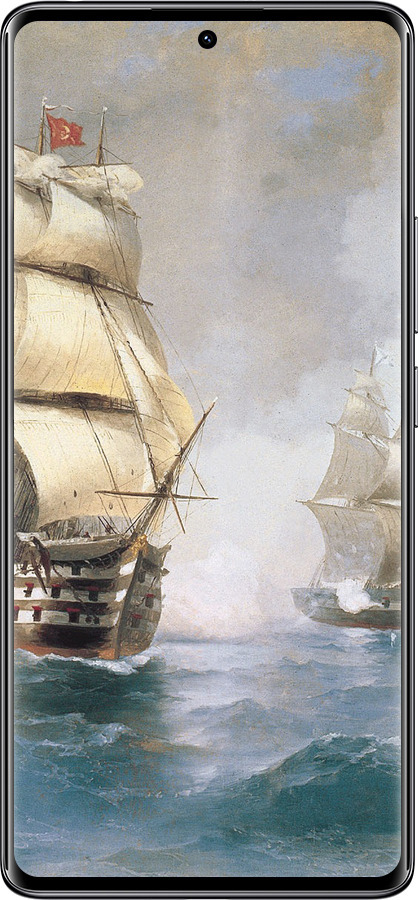 TPU чехол Айвазовский. Корабли для Xiaomi Redmi Note 14 Pro 4G - 160b-3808 изображение 