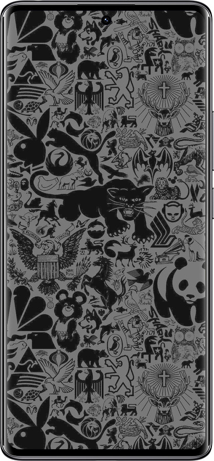 TPU чехол Чёрно-серый стикер бомбинг для Xiaomi Redmi Note 14 Pro 4G - 2432b-3808 изображение 