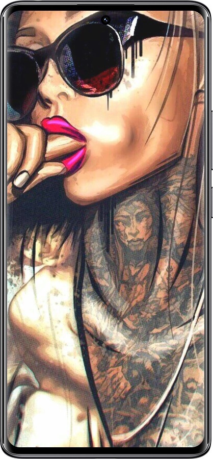 TPU чехол Девушка в тату для Xiaomi Redmi Note 14 Pro 4G - 4001b-3808 изображение 