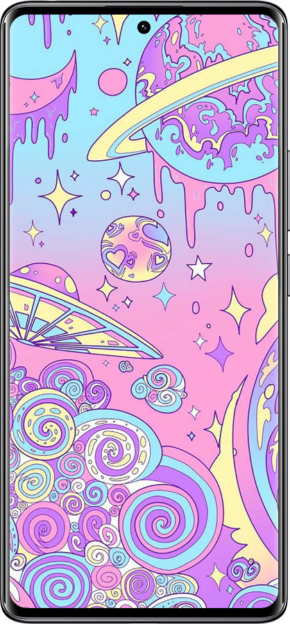 TPU чехол Розовая галактика для Xiaomi Redmi Note 14 Pro 4G - 4146b-3808 изображение 