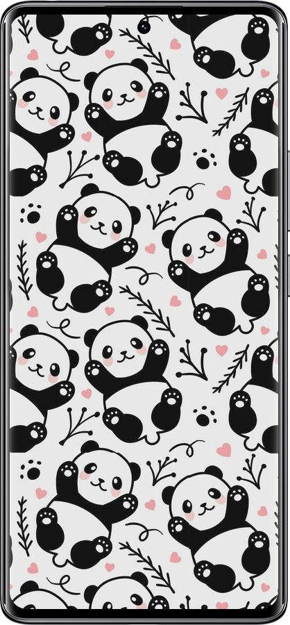 TPU чехол Панды для Xiaomi Redmi Note 14 Pro 4G - 4318b-3808 изображение 