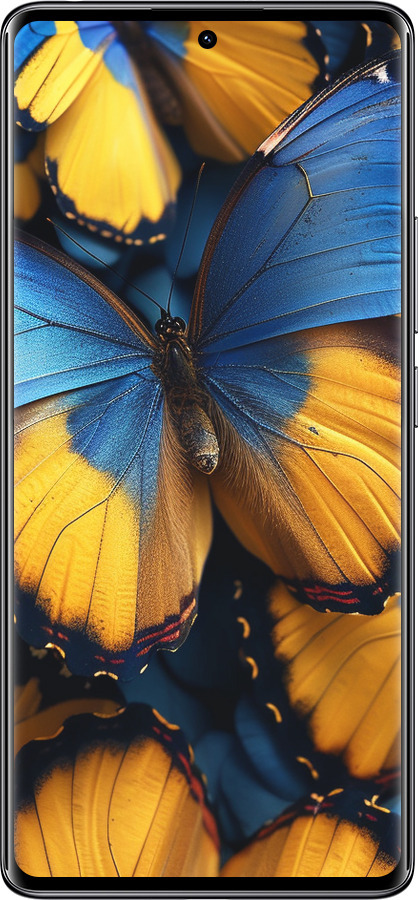 TPU чехол Жовто-блакитні метелики для Xiaomi Redmi Note 14 Pro 4G - 6046b-3808 изображение 