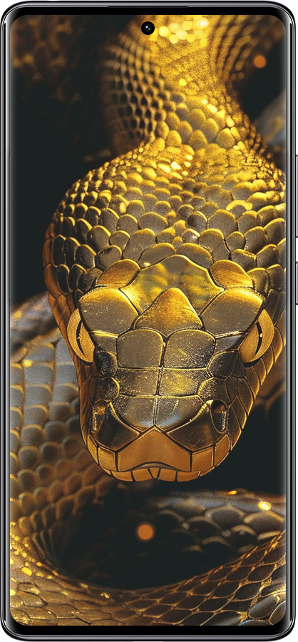 TPU чехол Golden snake для Xiaomi Redmi Note 14 Pro 4G - 6072b-3808 изображение 