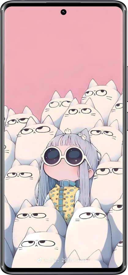 TPU чехол Малышка с котами для Xiaomi Redmi Note 14 Pro 4G - 6295b-3808 изображение 