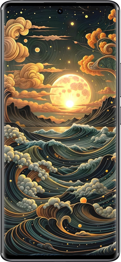 TPU чехол Арт волны для Xiaomi Redmi Note 14 Pro 4G - 6332b-3808 изображение 