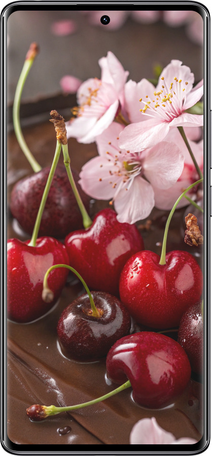 TPU чехол Вишня в шоколаде для Xiaomi Redmi Note 14 Pro 4G - 6698b-3808 изображение 