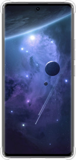 Силикон с усиленными углами чехол Планеты в синем космосе для Xiaomi Redmi Note 14 Pro 4G - 171sp-3808 изображение 