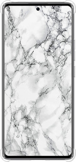 Силіконовий протиударний с посиленими кутами чехол Мармур білий для Xiaomi Redmi Note 14 Pro 4G - 4480sp-3808 изображение 