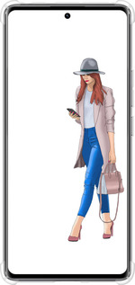 Силикон с усиленными углами чехол Девушка 1 для Xiaomi Redmi Note 14 Pro 4G - 4751sp-3808 изображение 