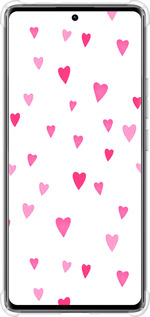 Силикон с усиленными углами чехол Сердечки 2 для Xiaomi Redmi Note 14 Pro 4G - 4763sp-3808 изображение 