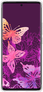 Силикон с усиленными углами чехол Бабочки v2 для Xiaomi Redmi Note 14 Pro 4G - 5475sp-3808 изображение 
