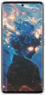 Силикон с усиленными углами чехол Сатору Годжо для Xiaomi Redmi Note 14 Pro 4G - 6129sp-3808 изображение 