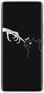 Силикон с усиленными углами чехол Кошка для Xiaomi Redmi Note 14 Pro 4G - 6505sp-3808 изображение 