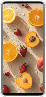 Силикон с усиленными углами чехол Фрукты 3 для Xiaomi Redmi Note 14 Pro 4G - 6703sp-3808 изображение 