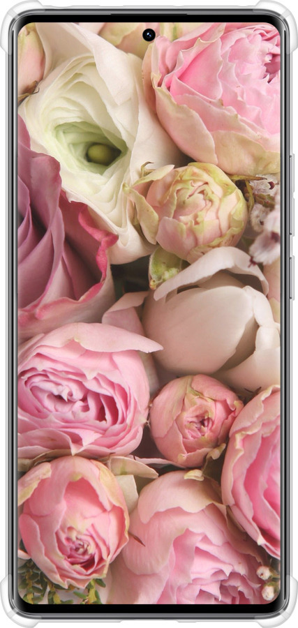 Силикон с усиленными углами чехол Розы v2 для Xiaomi Redmi Note 14 Pro 4G - 2320sp-3808 изображение 