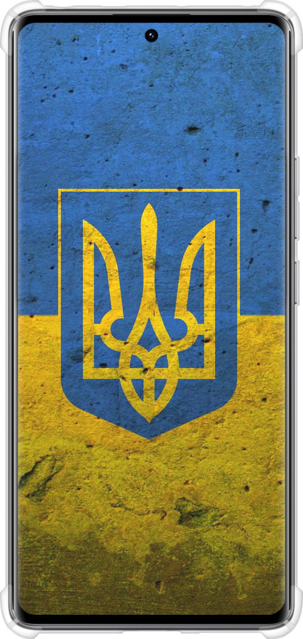 Силикон с усиленными углами чехол Флаг и герб Украины 2 для Xiaomi Redmi Note 14 Pro 4G - 378sp-3808 изображение 