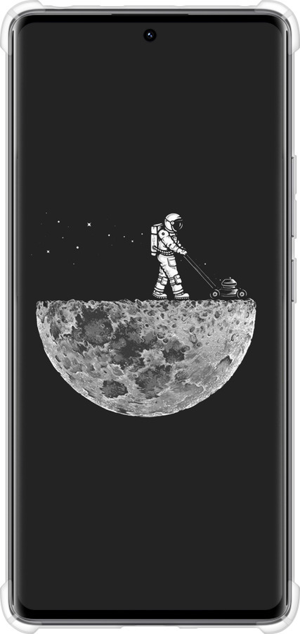 Силикон с усиленными углами чехол Moon in dark для Xiaomi Redmi Note 14 Pro 4G - 4176sp-3808 изображение 