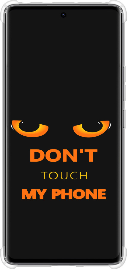 Силикон с усиленными углами чехол Don't touch the phone для Xiaomi Redmi Note 14 Pro 4G - 4261sp-3808 изображение 