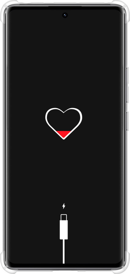Силикон с усиленными углами чехол Подзарядка сердца для Xiaomi Redmi Note 14 Pro 4G - 4274sp-3808 изображение 