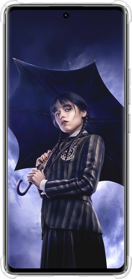 Силикон с усиленными углами чехол Wednesday v2 для Xiaomi Redmi Note 14 Pro 4G - 5516sp-3808 изображение 