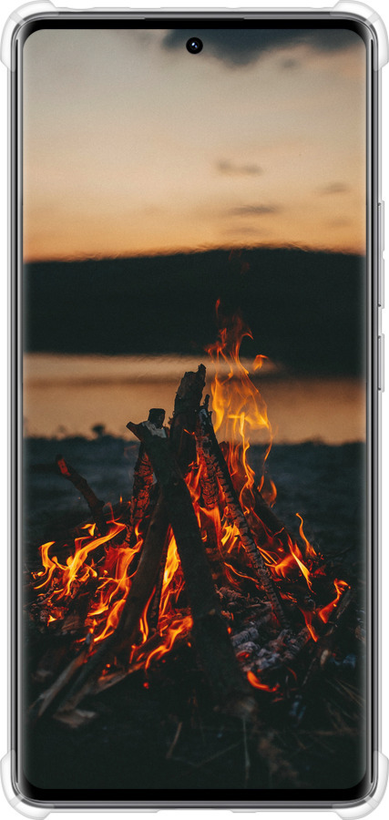 Силикон с усиленными углами чехол Огонь для Xiaomi Redmi Note 14 Pro 4G - 6021sp-3808 изображение 