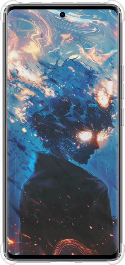 Силикон с усиленными углами чехол Сатору Годжо для Xiaomi Redmi Note 14 Pro 4G - 6129sp-3808 изображение 