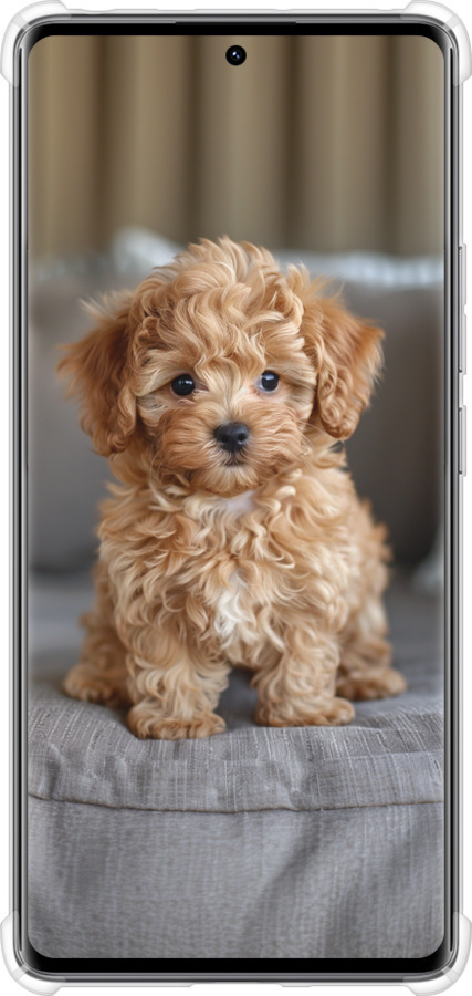 Силикон с усиленными углами чехол Mini-maltipoo для Xiaomi Redmi Note 14 Pro 4G - 6158sp-3808 изображение 
