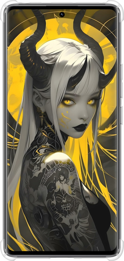 Силикон с усиленными углами чехол Аниме демон 2 для Xiaomi Redmi Note 14 Pro 4G - 6309sp-3808 изображение 