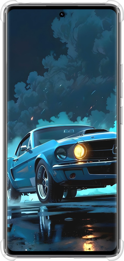 Силикон с усиленными углами чехол Форд мустанг для Xiaomi Redmi Note 14 Pro 4G - 6374sp-3808 изображение 