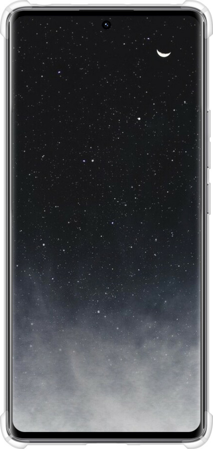 Силикон с усиленными углами чехол Сині хмари, Синій місяць для Xiaomi Redmi Note 14 Pro 4G - 6396sp-3808 изображение 
