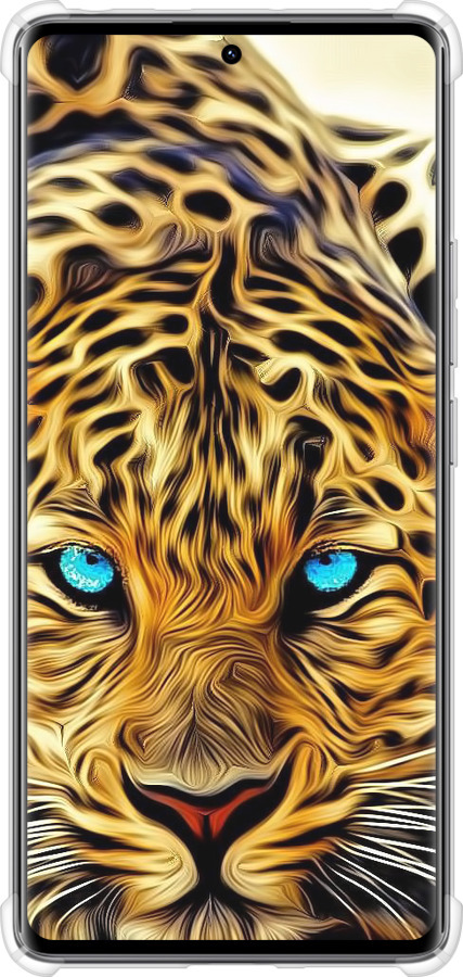 Силикон с усиленными углами чехол Леопард для Xiaomi Redmi Note 14 Pro 4G - 6611sp-3808 изображение 