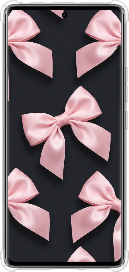 Силіконовий протиударний с посиленими кутами чехол Coquette Ribbons Dark Coquette для Xiaomi Redmi Note 14 Pro 4G - 6767sp-3808 изображение 