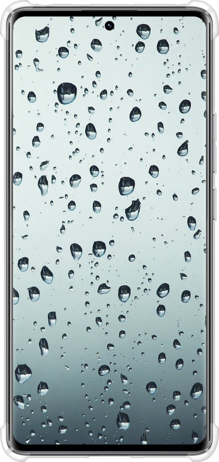 Силикон с усиленными углами чехол Стекло в каплях для Xiaomi Redmi Note 14 Pro 4G - 848sp-3808 изображение 