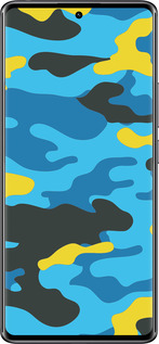Силіконовий чехол Жовто-блакитний камуфляж для Xiaomi Redmi Note 14 Pro 4G - 1084u-3808 изображение 