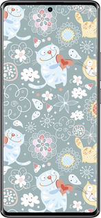 Силиконовый чехол Котята v3 для Xiaomi Redmi Note 14 Pro 4G - 1223u-3808 изображение 