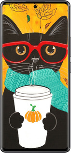 Силиконовый чехол Осенний кот для Xiaomi Redmi Note 14 Pro 4G - 4026u-3808 изображение 
