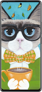 Силиконовый чехол Cat&Coffee для Xiaomi Redmi Note 14 Pro 4G - 4053u-3808 изображение 
